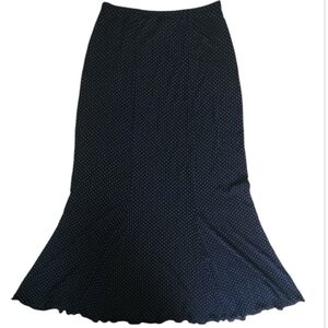 Skirtology - Skirt - Black with Gold Polka Dots - Size Medium